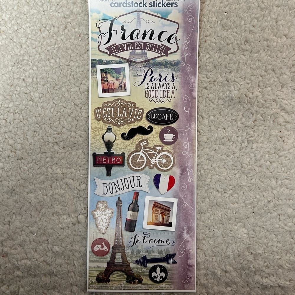 Paper House Travel Themed Cardstock Stickers Bundle of 10 Int'l Cities - Picture 4 of 11